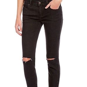 black free people skinny jeans